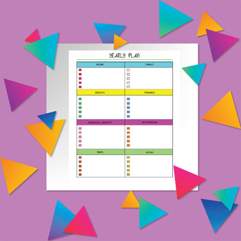 planner new year teacher 2024  Teacher Planner Bright Colors And With  Stickers