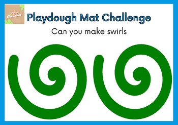 Preview of playdough mat challenge fine motor skills