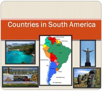Preview of South America Countries PowerPoint Brazil Chile Argentina Ecuador distance learn