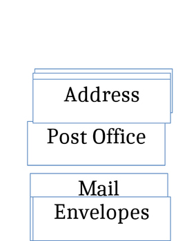 Preview of post office Word wall Printable