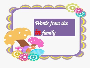 Preview of powerpoint slides to help reading- in word family