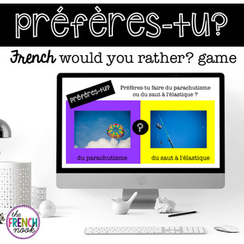 Preview of préfères-tu? French would you rather game