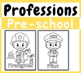 pre-school - Discovering Professions: 18 Occupations Color