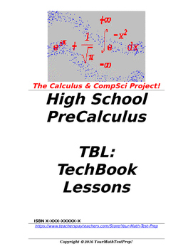 Preview of preCalculus or Algebra 2 TBL: TechBook Lessons - Chapter 10 Screencasts!