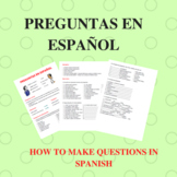 preguntas en español / making questions in spanish
