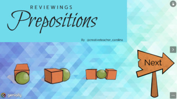 Preview of ONLINE prepositions game