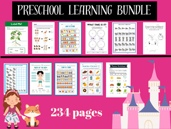 Preview of preschool learning adventure bundle