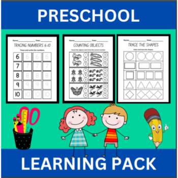 preschool learning package by Jose Teacher Artist | TPT