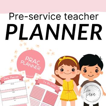 Preview of preservice teacher practicum planner- flower