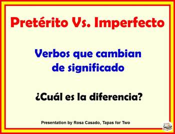 preterito vs imperfecto by Educando Entre Mundos | TPT