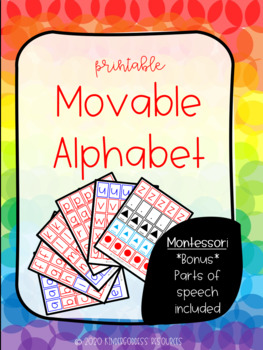 Preview of printable movable alphabet