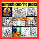 pumpkin coloring pages, Halloween coloring pages, 50+5 Pri