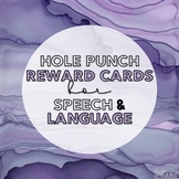 hole punch reward cards for speech & language therapy