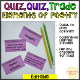 quiz quiz trade elements of poetry cooperative collaborati