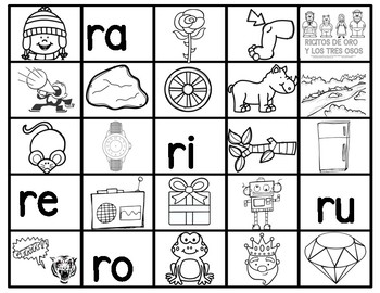 Ra Re Ri Ro Ru By Bilingual Printable Resources Tpt