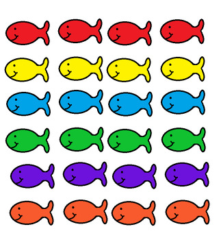 Preview of rainbow Goldfish to Sort