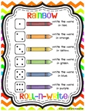 Rainbow Roll-n-Write {Freebie}