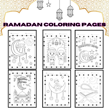 Preview of ramadan coloring pages, cultural activities