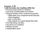 reading mastery kindergarten objectives