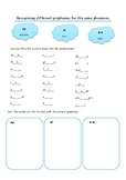 recognising different digraphs bundle 1 ( ay, ee, igh, ow,