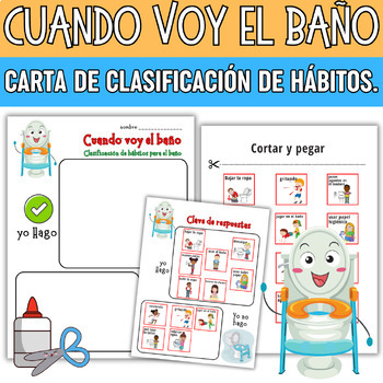 Preview of Classroom Management Bathroom sorting card | Spanish Bathroom "restroom" Rules