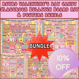 Retro Valentine’s Day Candy Classroom bundle, Bulletin Boa