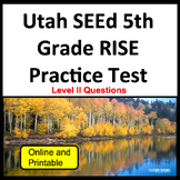 Utah RISE 5th Grade Practice Test for Utah SEEd 5th grade 