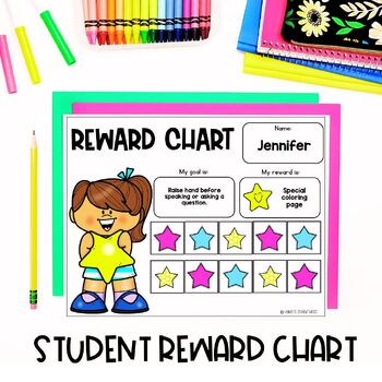 Preview of reward charts printable | classroom management | goal setting sheets students