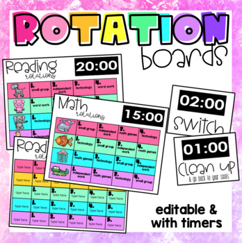Preview of rotation/center boards with timers