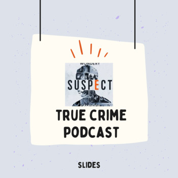 Preview of True Crime Podcast - Suspect Podcast PPT Slideshow Bundle (SERIAL Alternative)