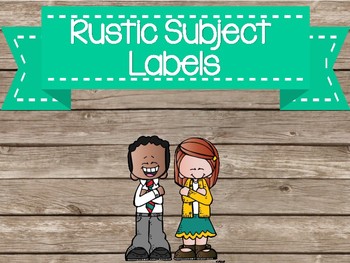 Preview of rustic subject labels