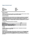 sample dianostic report