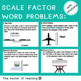 scale factor word problems worksheet with solutions