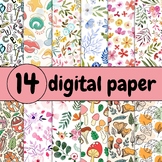 school digital paper & 14 digital paper as a GIFT