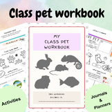 school pet class pet activity workbook animal care planner