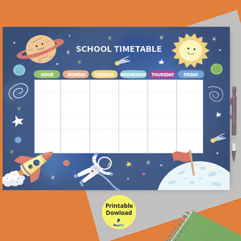 Preview of school timetable, space