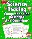 science reading comprehension passages and questions for 5