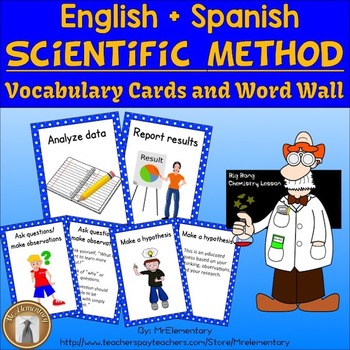 Preview of Scientific Method Trading Cards Activities and Word Wall