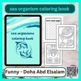 sea organism coloring book
