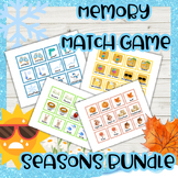 seasons memory game - printable games - bundle of memory g