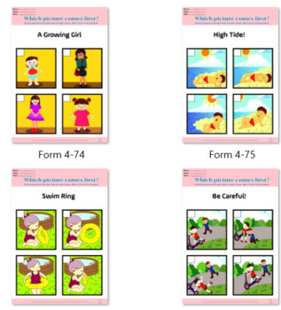Preview of SUPER BUNDLE: WHICH PICTURE COMES FIRST, Sequence, sequencing, autism, 180 PAGES