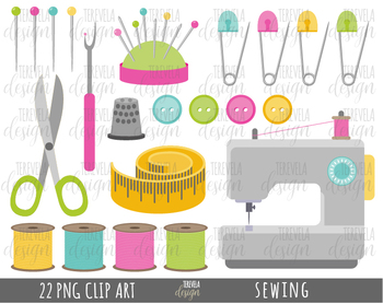 Sewing Clipart Commercial Use Clip Art Graphics