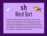 "sh" Word Sort