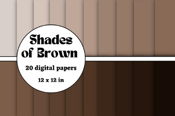 Preview of shades of Brown digital papers