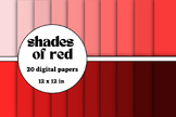 shades of Red digital papers