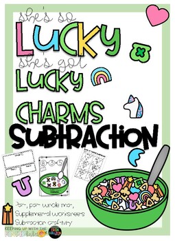 Preview of she's so LUCKY--she's got lucky charms SUBTRACTION