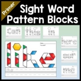 Sight Word Stations with Pattern Blocks {52 Pages}