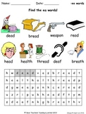 short ea phonics lesson plans, worksheets and other teachi