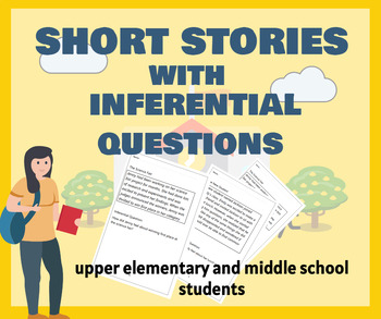 Preview of short stories with inferential questions that are suitable for upper elementary
