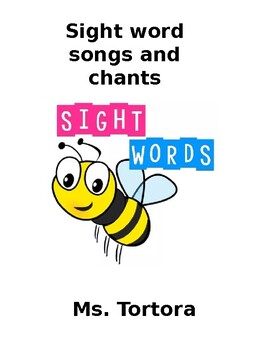 Preview of sight word chants